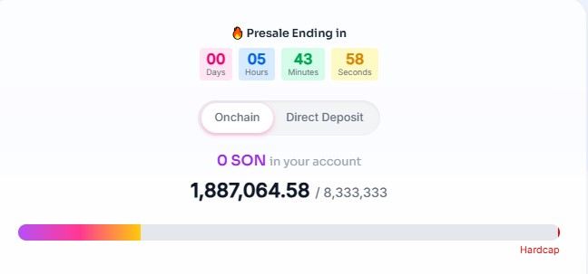 Son Presale End Today