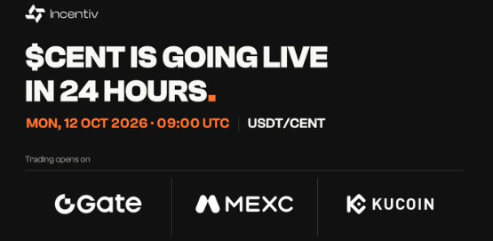 Incentiv CENT Token Listing