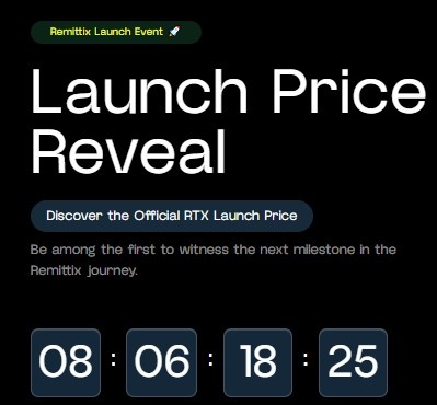 Remittix Launch Price Reveal Event Remittix Launch Price Reveal Event