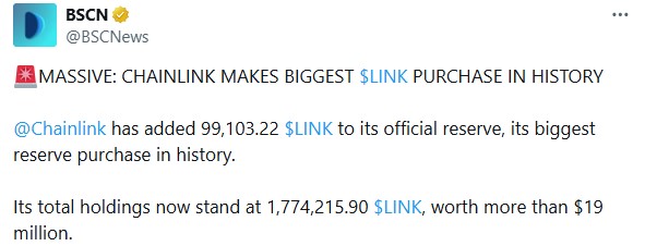 ChainLink LINK Purchase