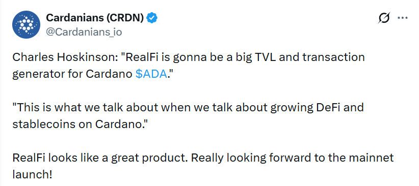 RealFi mainnet launch RealFi mainnet launch