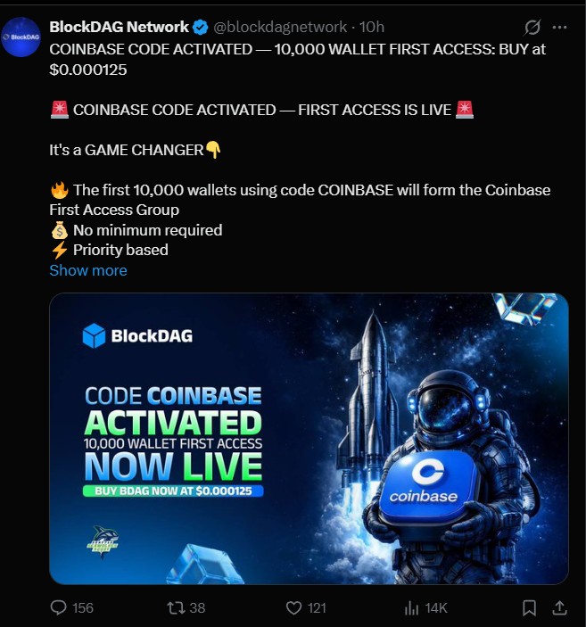 BlockDAG Launch Date nd Coinbase Code for 10k wallet BlockDAG Launch Date nd Coinbase Code for 10k wallet