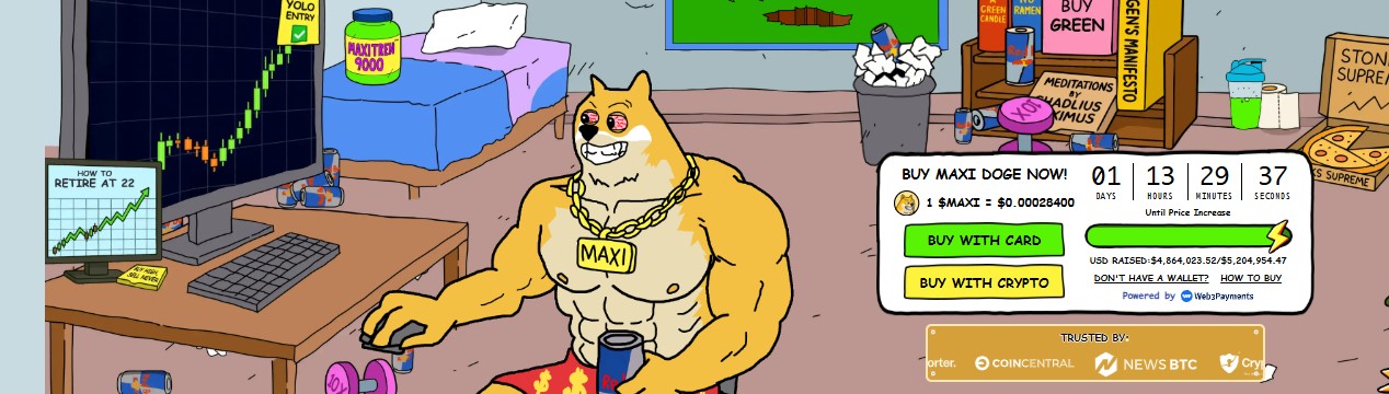 Maxi Doge presale website Maxi Doge presale website