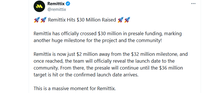 Remittix Presale Target Structure Remittix Presale Target Structure