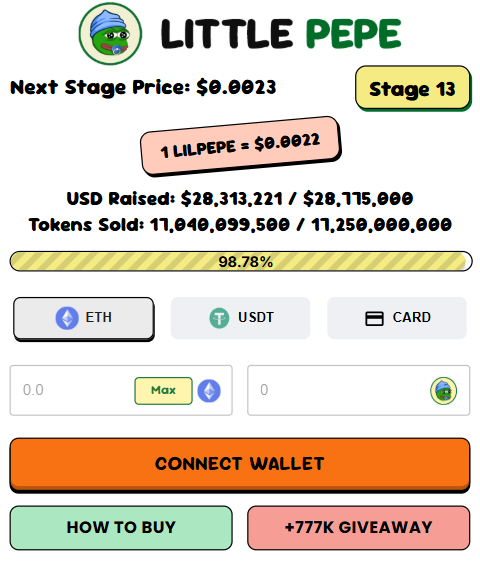 Little Pepe Presale Price