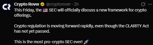 Regulation Crypto heads to a vote as the market waits