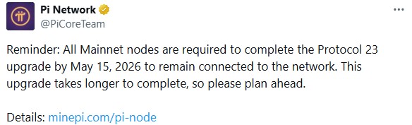Pi Network Protocol 23 Upgrade