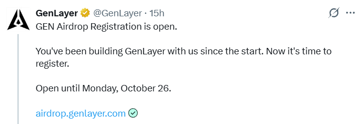 GenLayer airdrop details