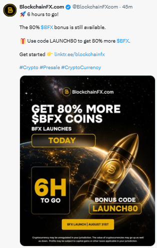 BlockchainFX Global Launch 