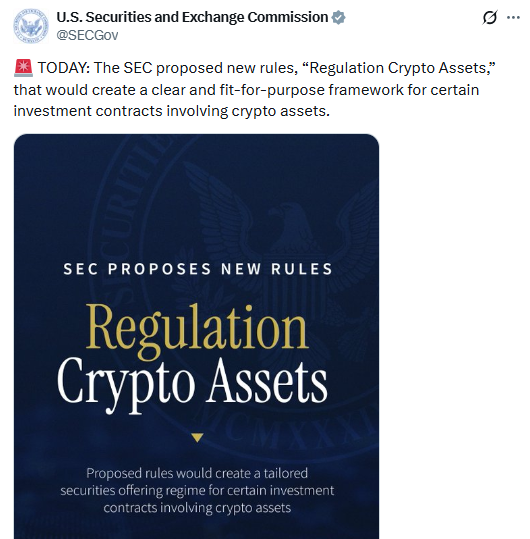 SEC Regulation Crypto Assets fundraising exemptions proposal SEC Regulation Crypto Assets fundraising exemptions proposal
