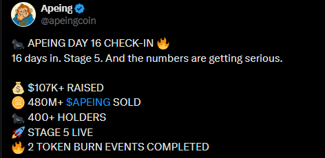 Official X Post showing update Official X Post showing update