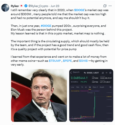 Crypto trader Ryker