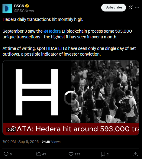 Hedera news today