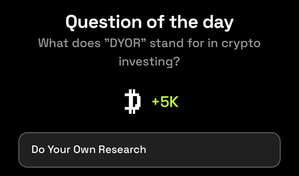 Dropee Question of the Day