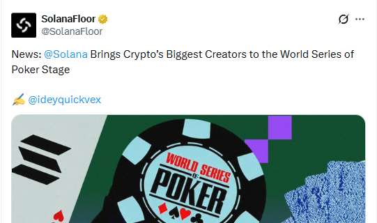 sol Brings Top Creators to the World Series of Poker sol Brings Top Creators to the World Series of Poker