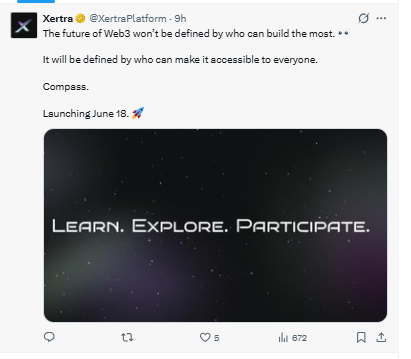 Post on X by Xertra official channel Post on X by Xertra official channel