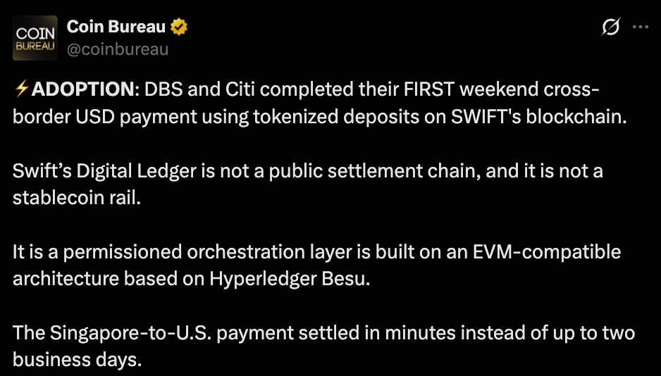 Coin Bureau Official Tweet