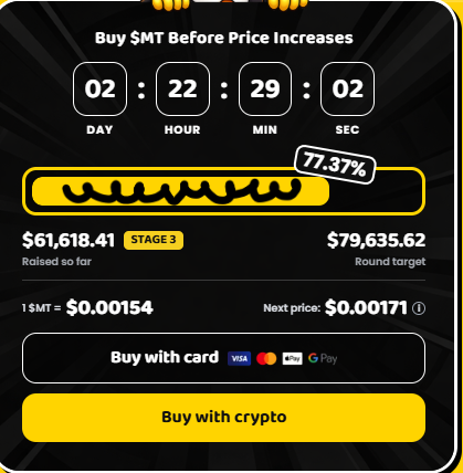 MemeToro Presale data MemeToro Presale data