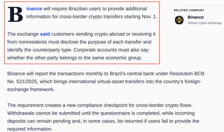 Binance Brazil Crypto Withdrawal Rules 2026 Binance Brazil Crypto Withdrawal Rules 2026
