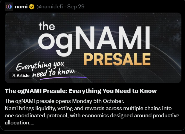 ogNAMI Rewards, Buybacks, Tokenomics and Burns Work