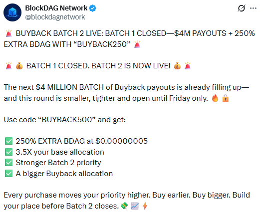 BlockDAG batch 2 live BlockDAG batch 2 live