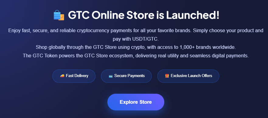 GTC online store launched