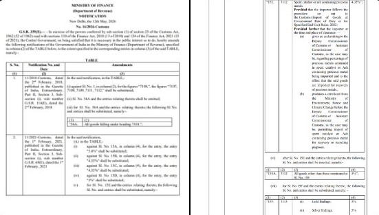  Department of Revenue (16/2026-Customs)