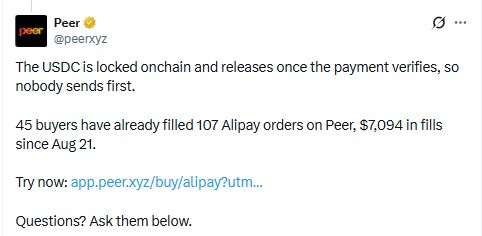 Peer Official X Post