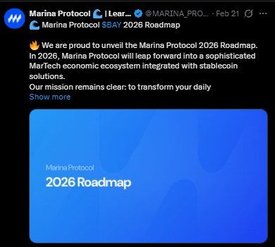 Marina Protocol Roadmap Marina Protocol Roadmap