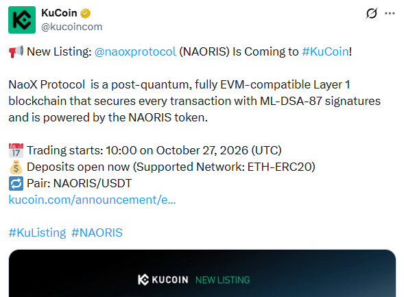 KuCoin Post on X KuCoin Post on X