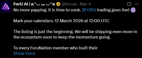 ForU AI listing date