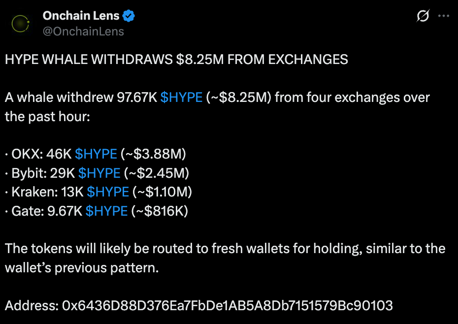 OnchainLens official Tweet