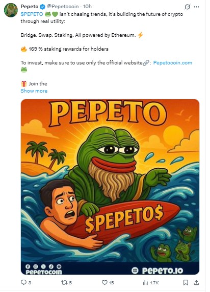 Pepeto on x tweet Pepeto on x tweet