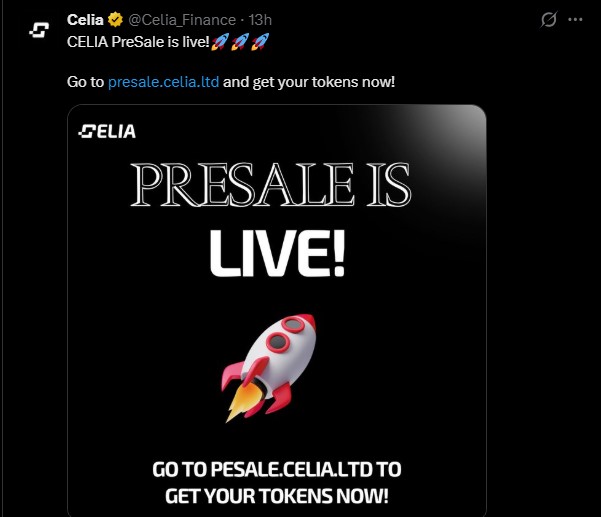 Celia Presale Live Celia Presale Live