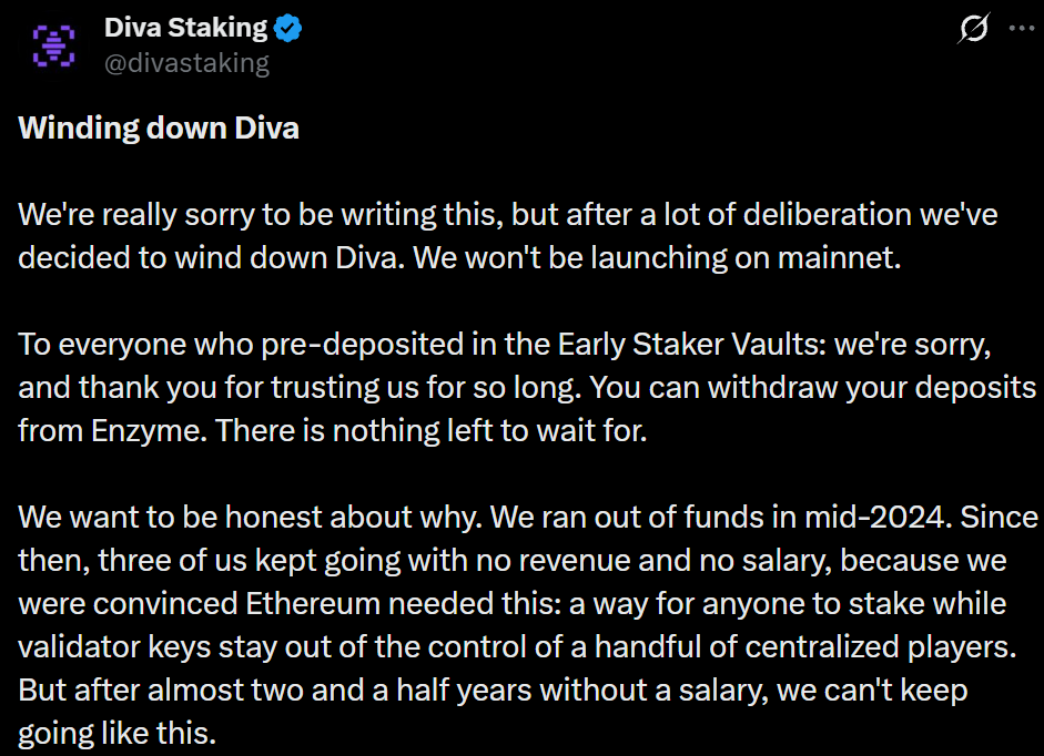 Information by Diva Staking
