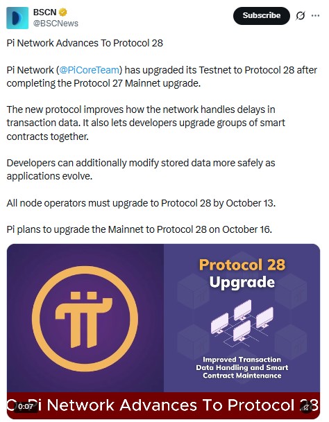 Pi Network News: Protocol 28 Sets Two Key Dates Pi Network News: Protocol 28 Sets Two Key Dates