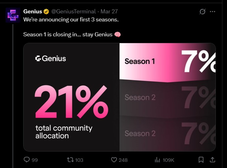 Genius Foundation Airdrop and Tokenomics