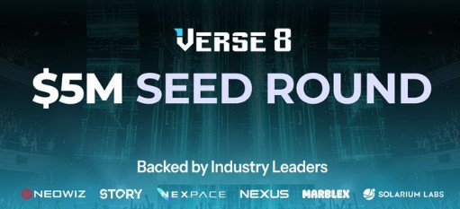 Verse8 $5M funding Verse8 $5M funding