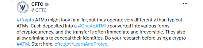 CFTC Crypto ATM Advisory CFTC Crypto ATM Advisory