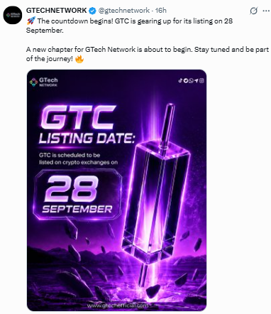 The countdown begins! GTC is gearing up for its listing