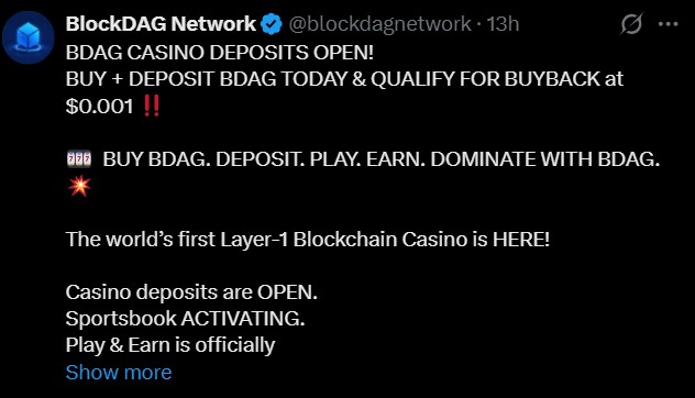 BlockDAG Casino and Buyback update BlockDAG Casino and Buyback update