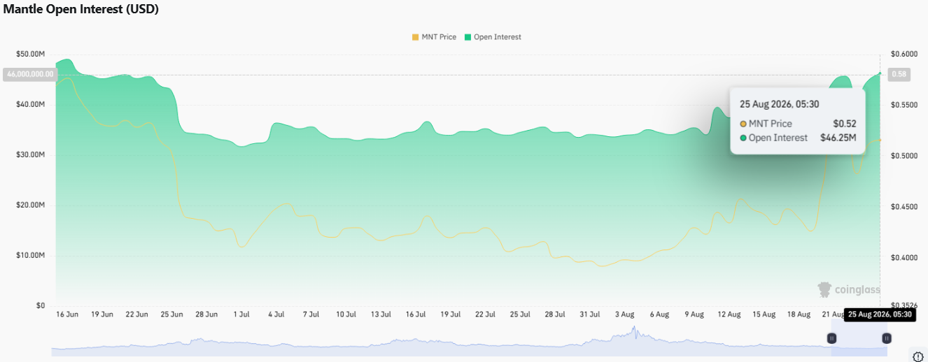 mantle openintrest data chart mantle openintrest data chart