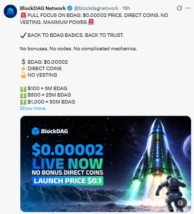 FULL FOCUS ON BDAG: $0.00002 PRICE FULL FOCUS ON BDAG: $0.00002 PRICE
