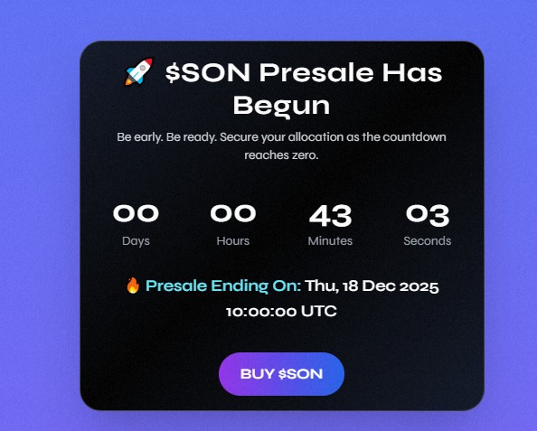 Son Presale Ending Son Presale Ending