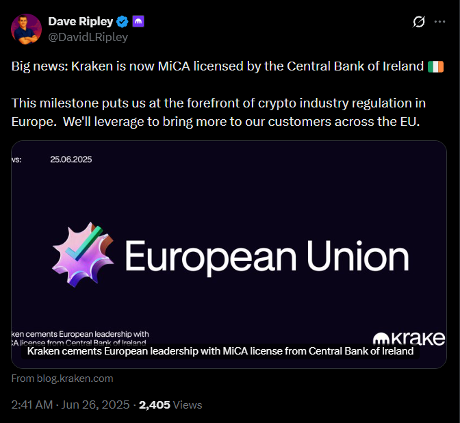 EU MiCA Regulation Update EU MiCA Regulation Update