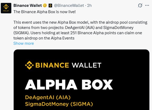 Binance Alpha Box