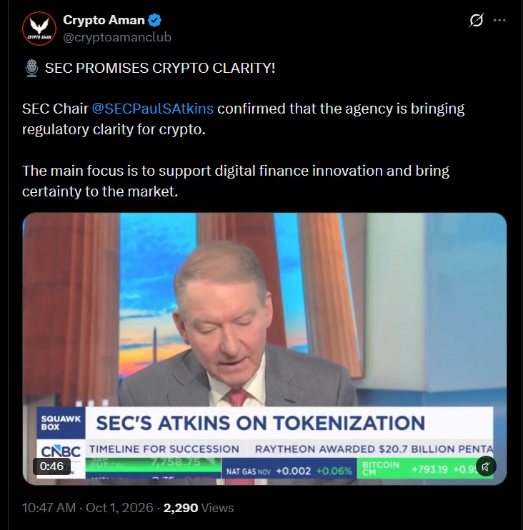 SEC Chair Paul Atkins on CLARITY Act SEC Chair Paul Atkins on CLARITY Act