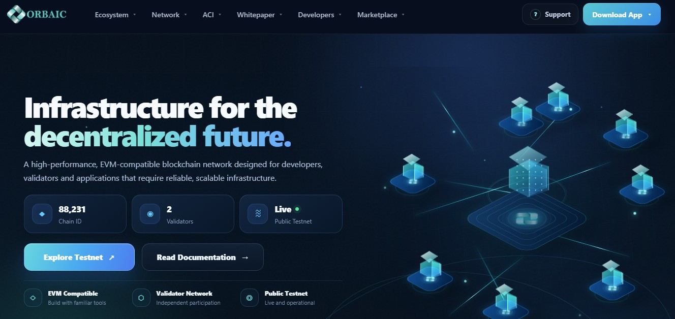 Orbaic Networks blockchain 