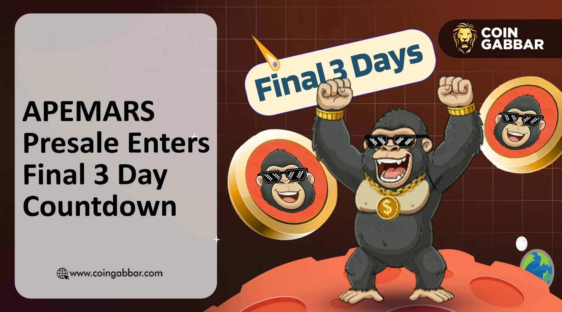 APEMARS Presale Stage 14 countdown before Stage 15 starts