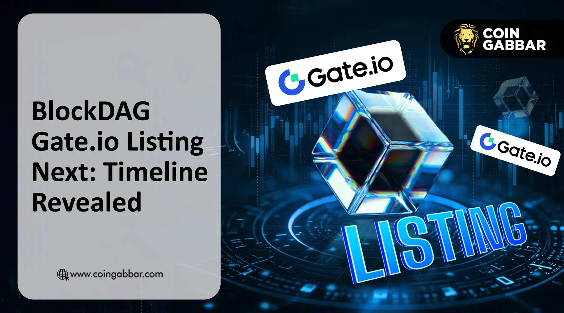 BlockDAG listing date Gate.io April 24 chart
